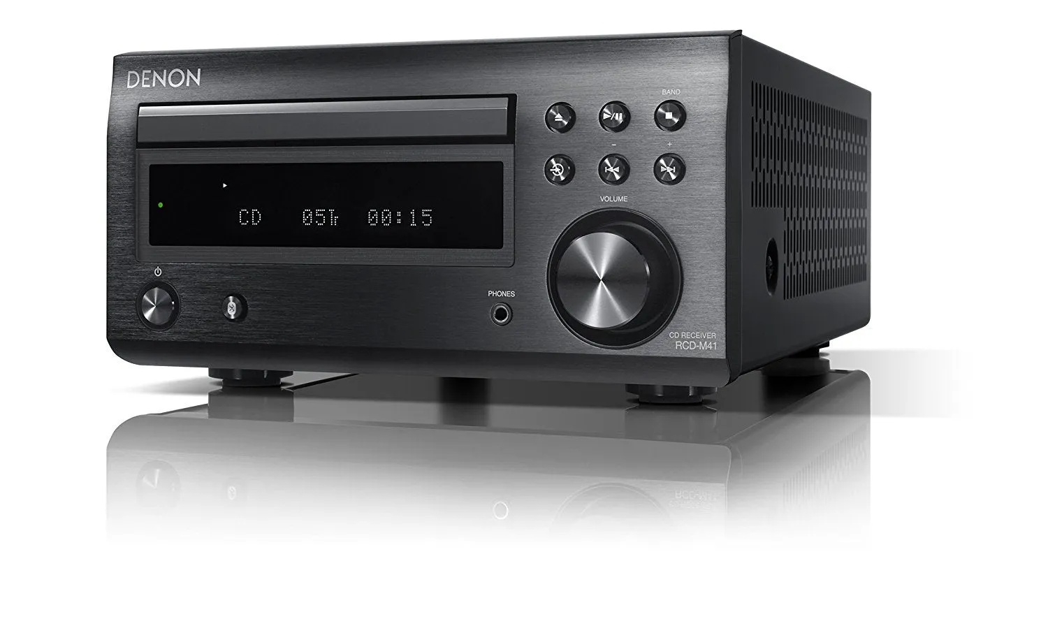 Denon RCD-M41 Micro Desktop Hi-Fi CD Receiver with Bluetooth & FM Black
