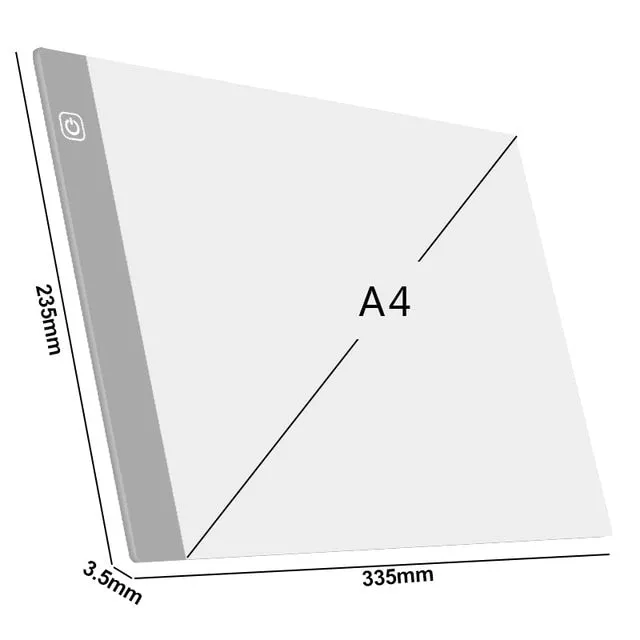 Diamond Art Accessories, Three Level Dimmable Led Light Pad for Diamond Painting