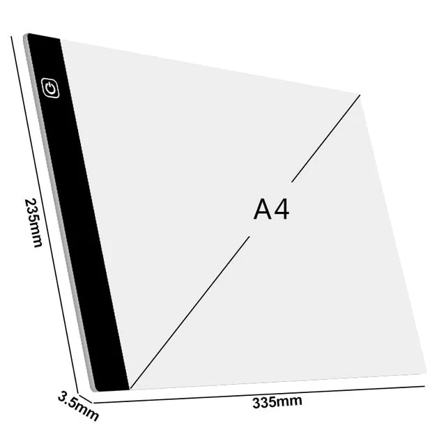 Diamond Art Accessories, Three Level Dimmable Led Light Pad for Diamond Painting