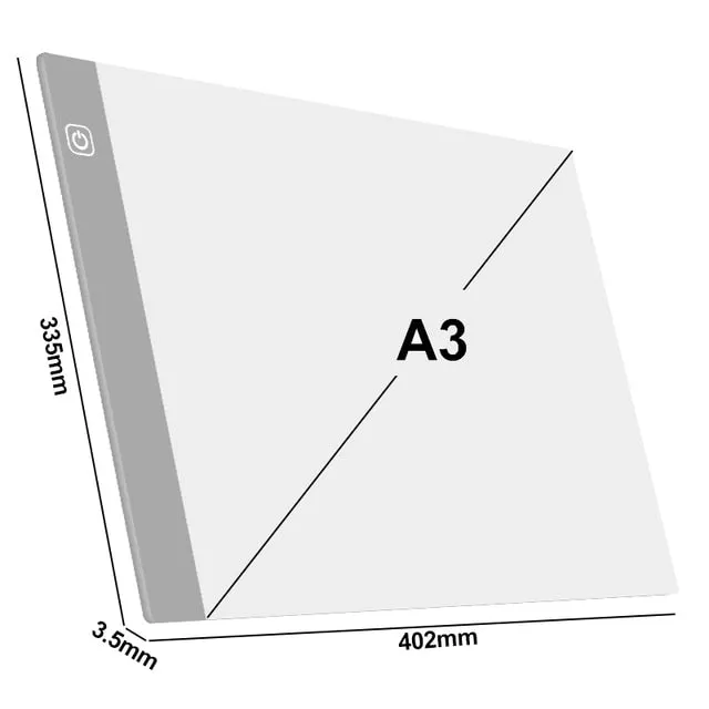 Diamond Art Accessories, Three Level Dimmable Led Light Pad for Diamond Painting