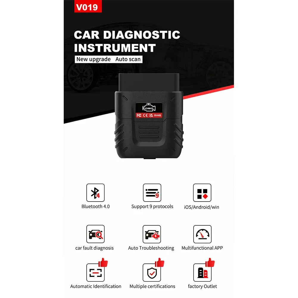 ELM 327 OBD 2 Car Bluetooth-compatible Code Scanner Reader