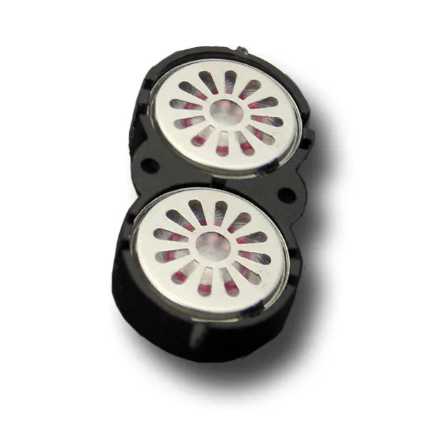 ESU HO 50327  Two loudSpeakers 16mm, oval, 8 ohms, 1~2W, with common sound chamber