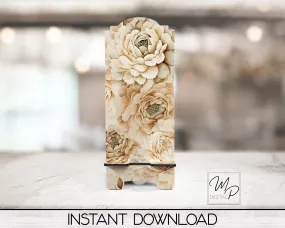 Fall Boho Floral Cell Phone Stand PNG Digital Design for Sublimation, Digital Download