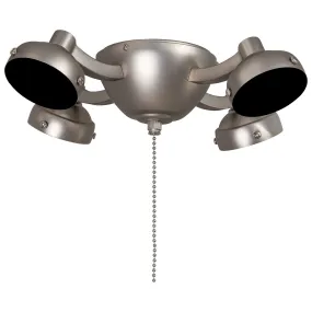 Four Light Fan Light Kit in Brushed Steel Finish by Minka Aire
