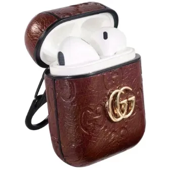 GG Style Leather ShockProof AirPods Case