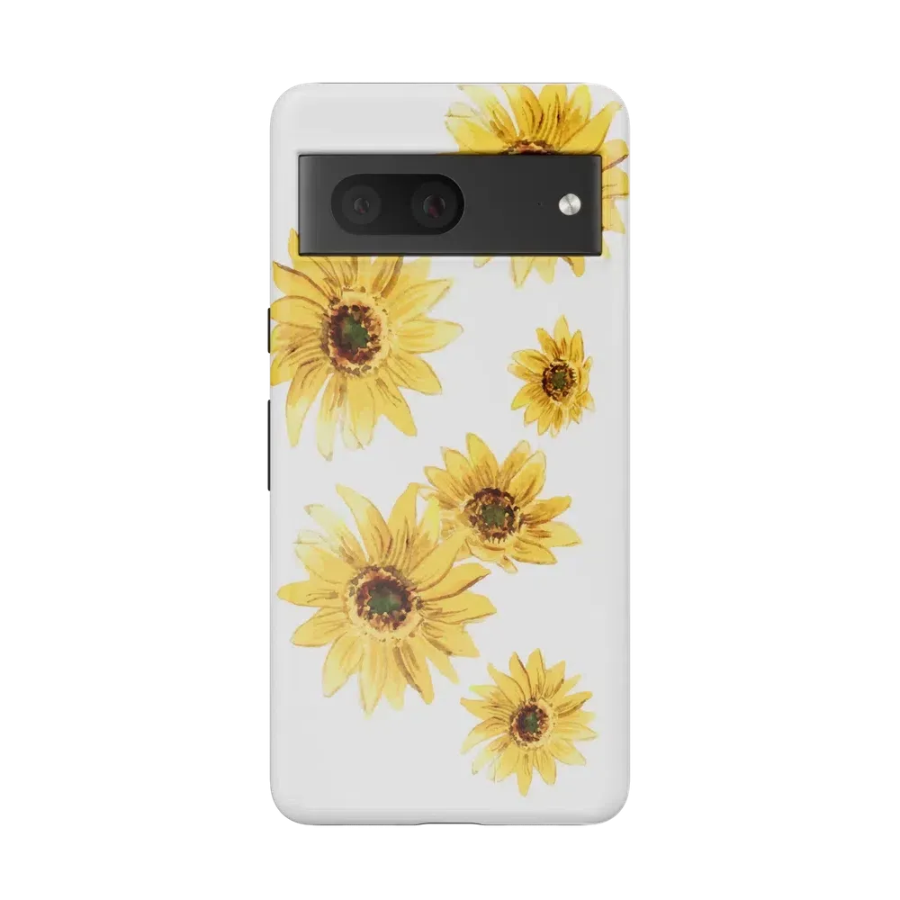 Golden Garden | Yellow Sunflower Floral Google Pixel Case