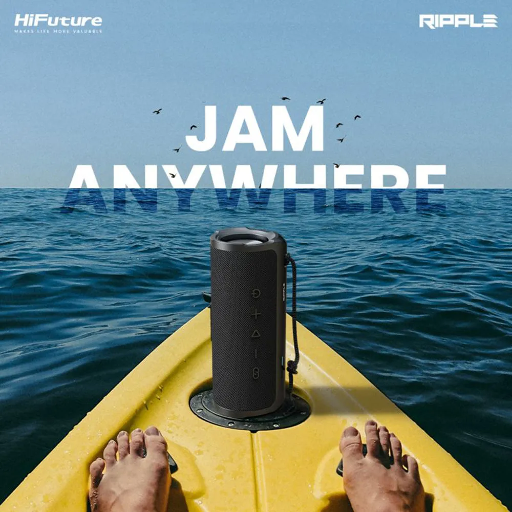 HiFuture Ripple 20W Portable Bluetooth Speaker (Blue)