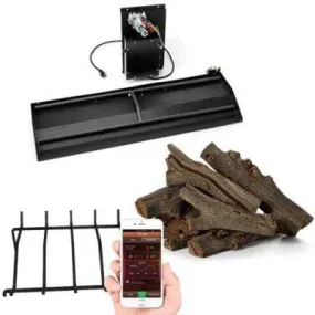 Hpc Fire Duel-Step EI Outdoor Gas Fireplace Kit DBOF28EI-HI/LO-WD16