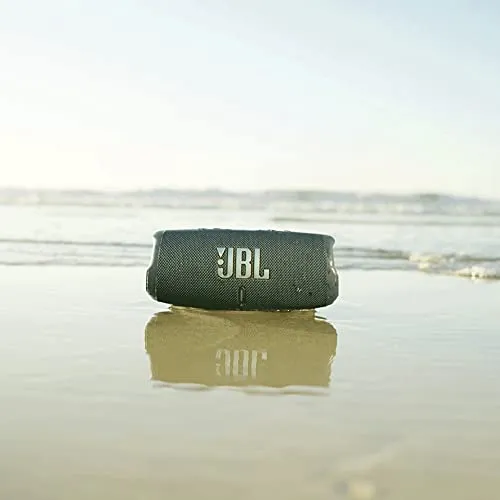JBL Charge 5 Portable Bluetooth Speaker with Deep Bass, IP67 Waterproof and Dustproof, Up To 20 Hours of Playtime, Built-in Powerbank - Black