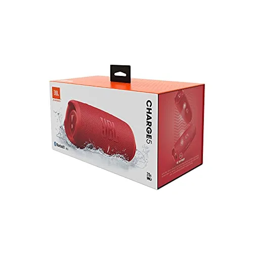 JBL Charge 5 Portable Bluetooth Speaker with Deep Bass, IP67 Waterproof and Dustproof, Up To 20 Hours of Playtime, Built-in Powerbank - Black