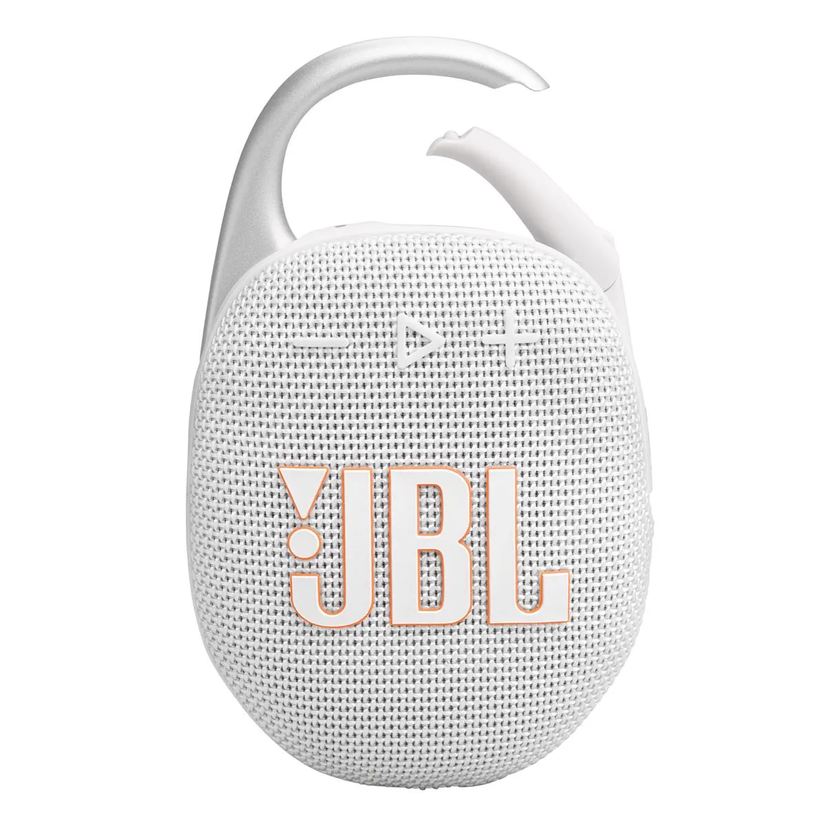 JBL Clip 5 Ultra Portable Bluetooth Speaker with gSport Silicone Sleeve (White)