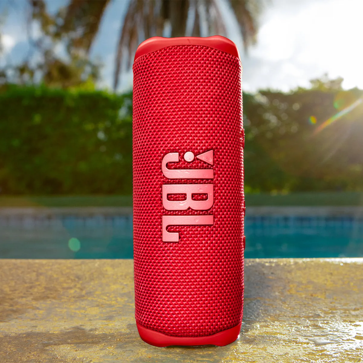 JBL Flip 6 Portable Waterproof Bluetooth Speaker (Red)
