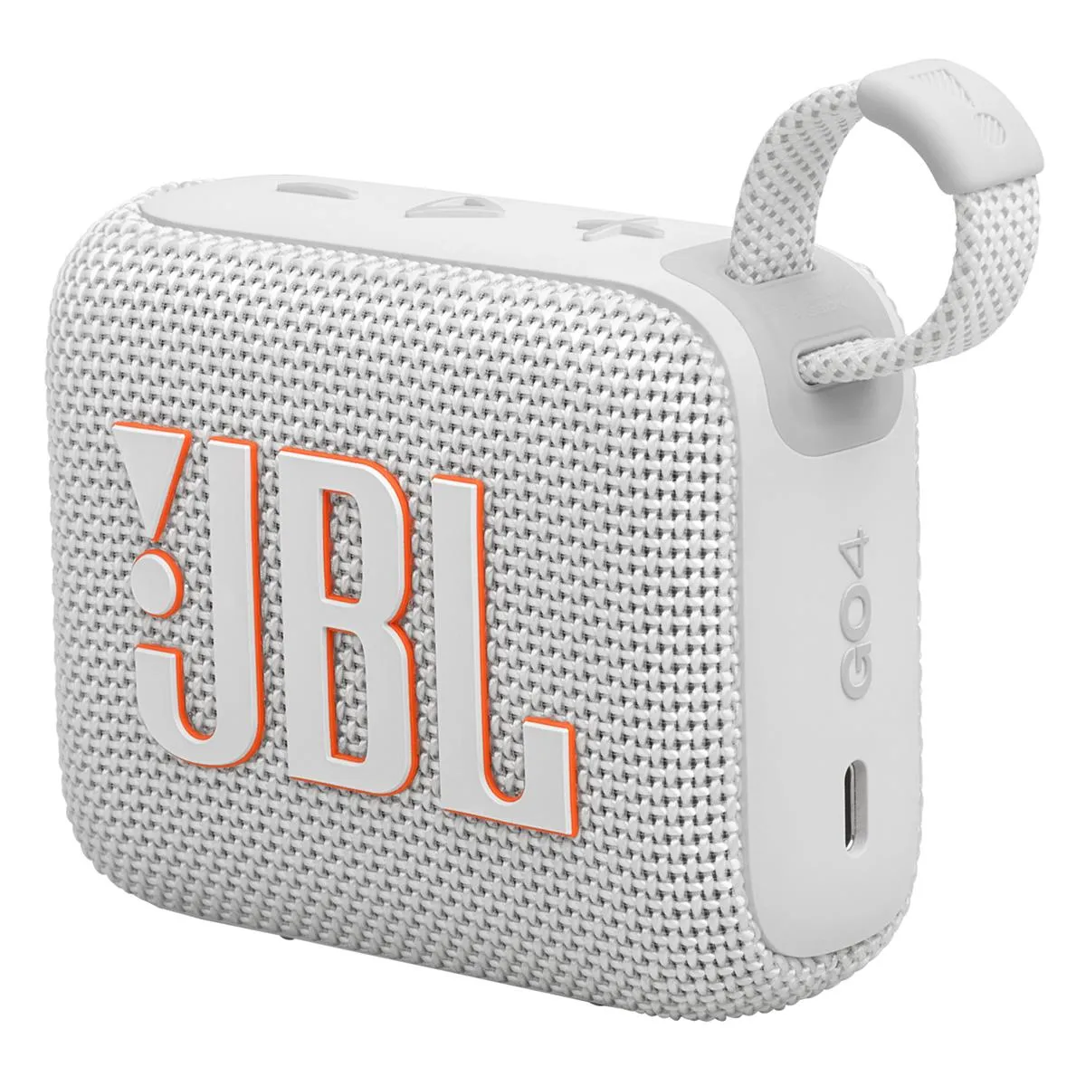 JBL Go 4 Portable Waterproof Bluetooth Speaker (White)
