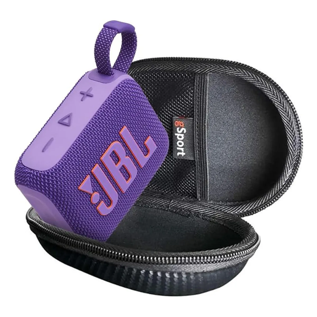 JBL Go 4 Ultra Portable Bluetooth Speaker Bundle with gSport Case (Purple)