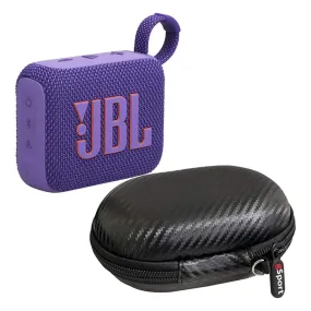 JBL Go 4 Ultra Portable Bluetooth Speaker Bundle with gSport Case (Purple)