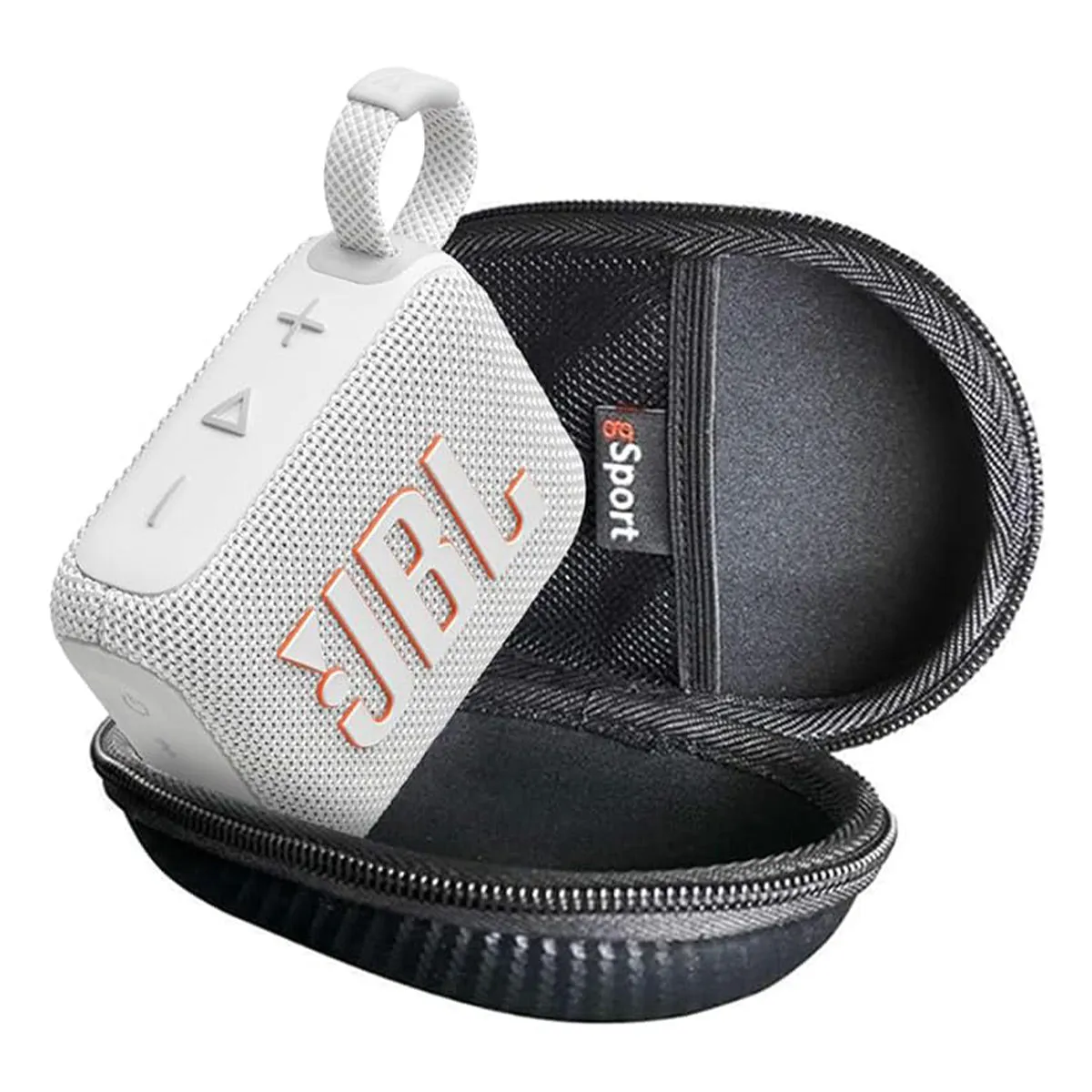 JBL Go 4 Ultra Portable Bluetooth Speaker Bundle with gSport Case (White)