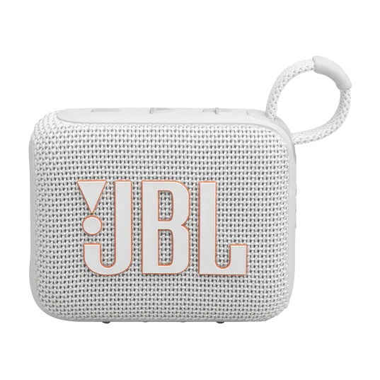 JBL GO 4 Ultra-Portable Bluetooth Speaker (White)