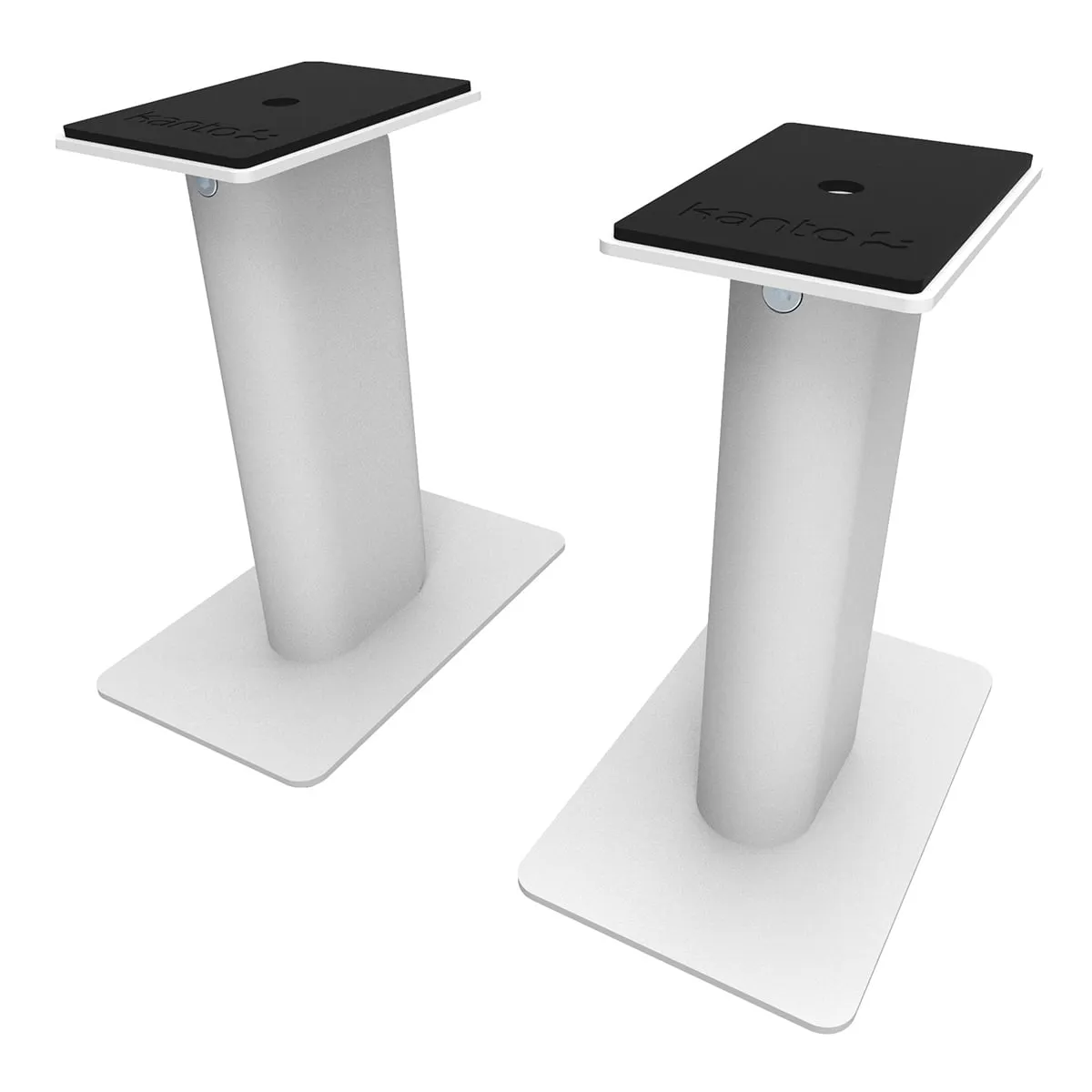 Kanto SP9 9" Universal Desktop Speaker Stands with Rotating Top Plates and Cable Management - Pair (White)