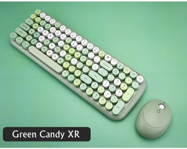 Kawaii Pink Wireless Keyboard