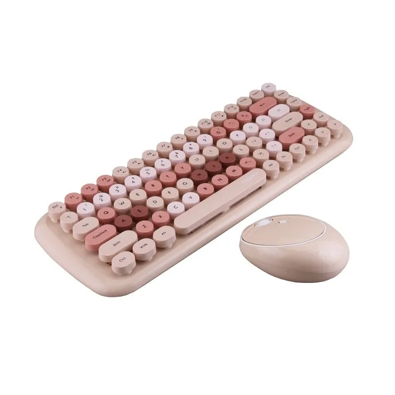 Kawaii Pink Wireless Keyboard