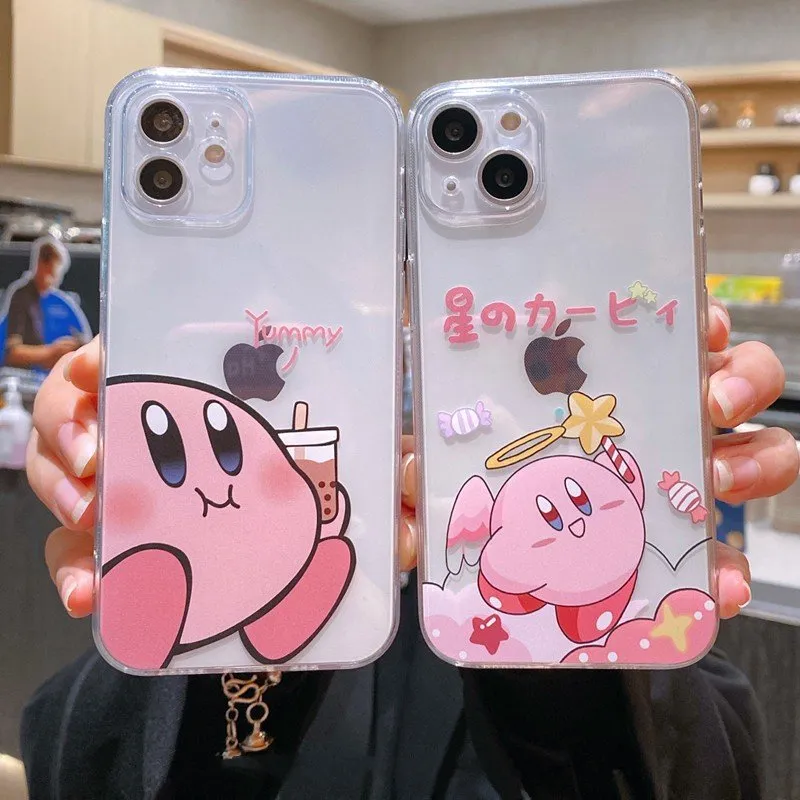 Kawaii Star Kirby Transparent iPhone Case