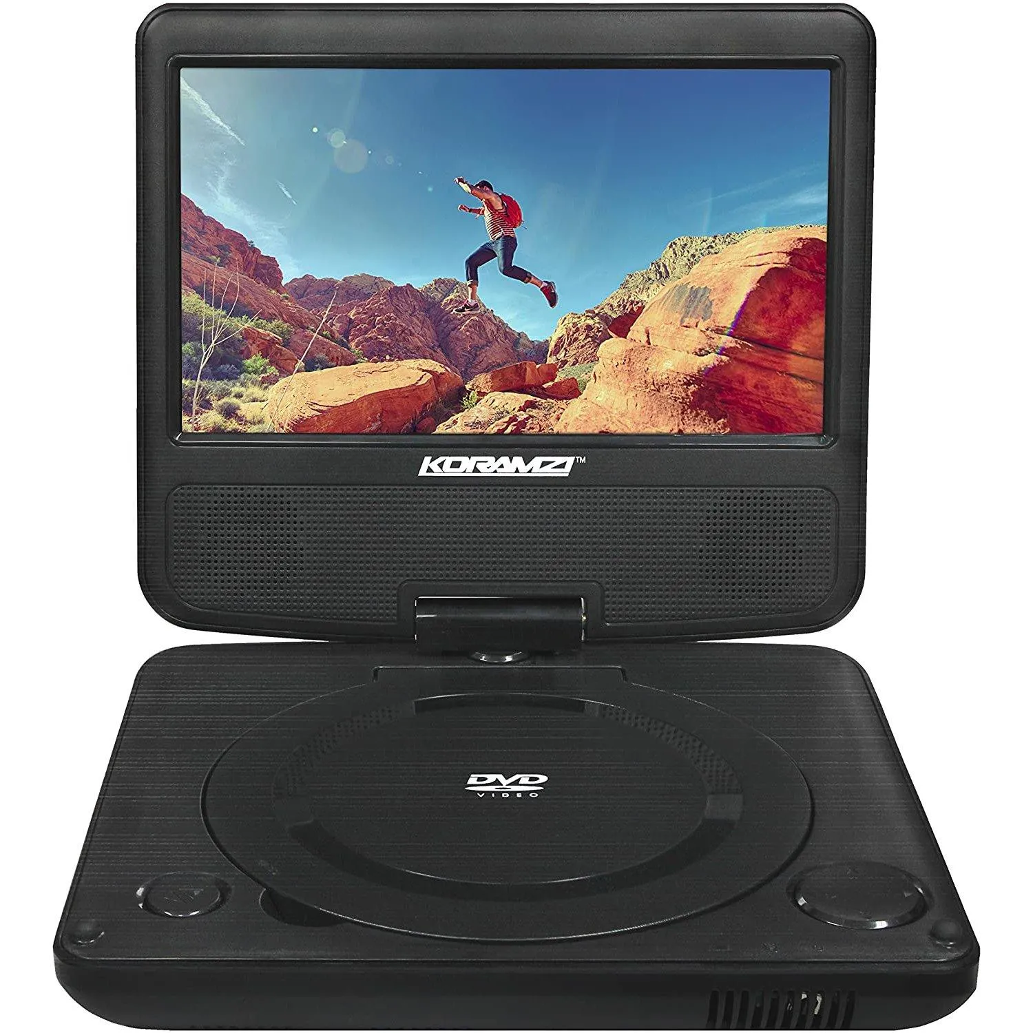 Koramzi Portable 7" Swivel DVD Player