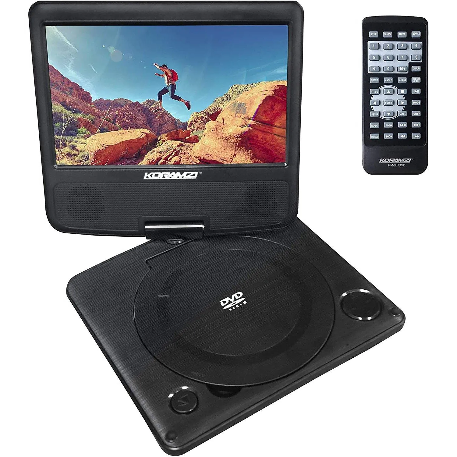 Koramzi Portable 7" Swivel DVD Player