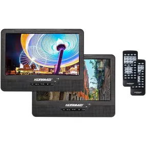 Koramzi Portable 9" Dual Screen Dual DVD Player