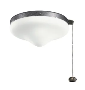 LED Fan Light Kit from the Accessory Collection in Weathered Steel Powder Coat Finish by Kichler