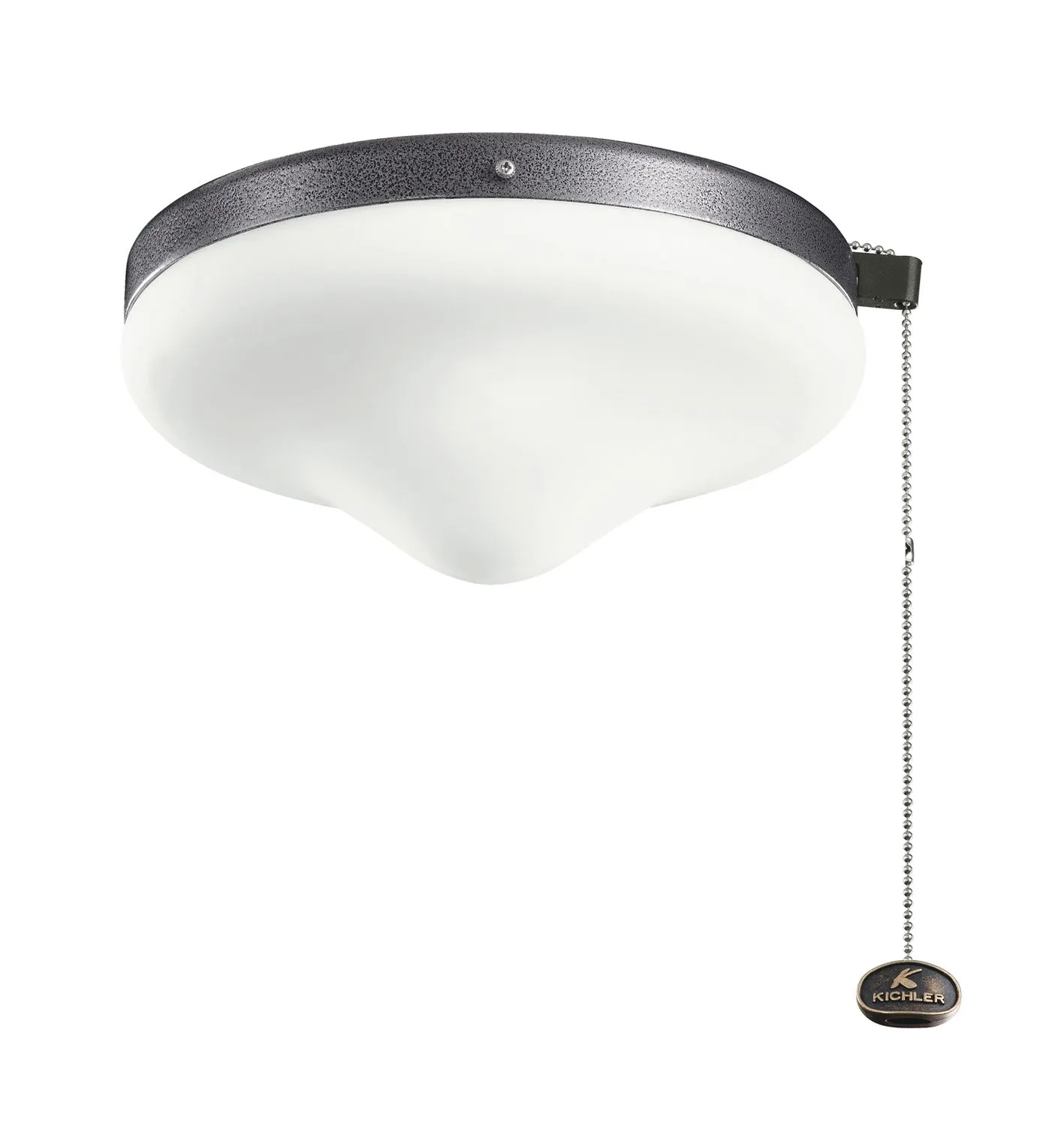 LED Fan Light Kit from the Accessory Collection in Weathered Steel Powder Coat Finish by Kichler