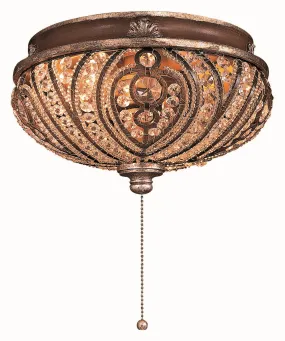 LED Fan Light Kit from the Minka Aire Collection in Belcaro Walnut Finish by Minka Aire