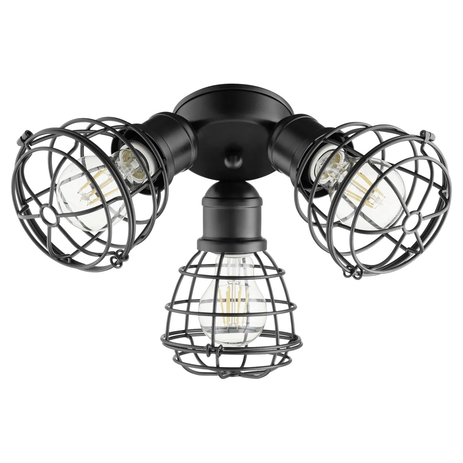 LED Patio Light Kit from the 2314 Light Kits Collection in Textured Black Finish by Quorum