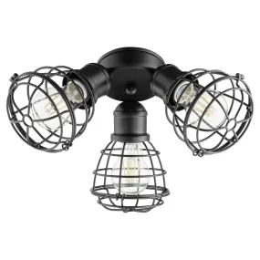 LED Patio Light Kit from the 2314 Light Kits Collection in Textured Black Finish by Quorum