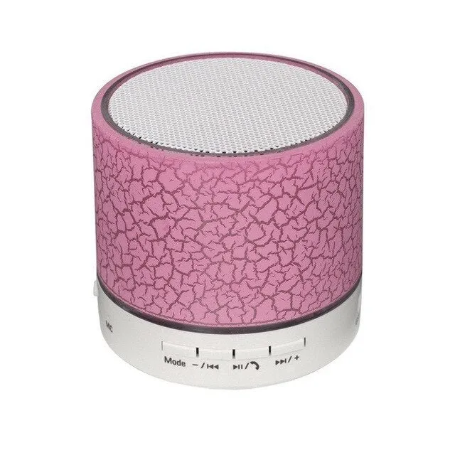 LED Portable Mini Wireless Bluetooth Speakers with TF USB FM Mic Blue Tooth Music for Phone IPhone Tablets Blutooth Receiver