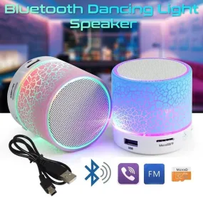 LED Portable Mini Wireless Bluetooth Speakers with TF USB FM Mic Blue Tooth Music for Phone IPhone Tablets Blutooth Receiver