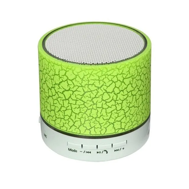 LED Portable Mini Wireless Bluetooth Speakers with TF USB FM Mic Blue Tooth Music for Phone IPhone Tablets Blutooth Receiver