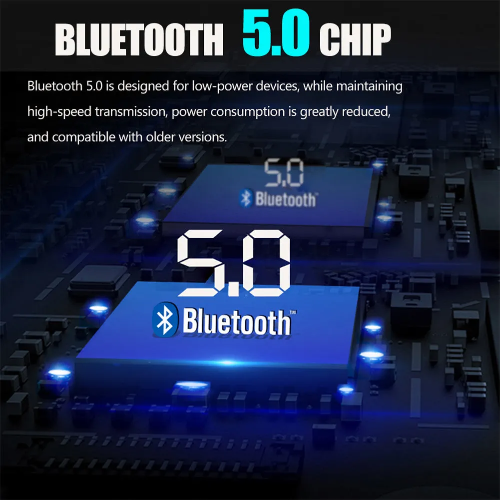 Luminous Bluetooth-compatible 5.0 Car  Fm  Transmitter Hands-free