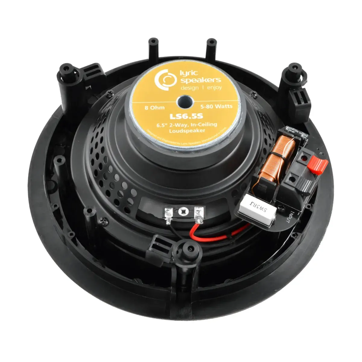 Lyric LS6.5S 6.5” 2-Way 8 ohms 80W In-Ceiling Loudspeakers with Magnetic Grilles (Pair)