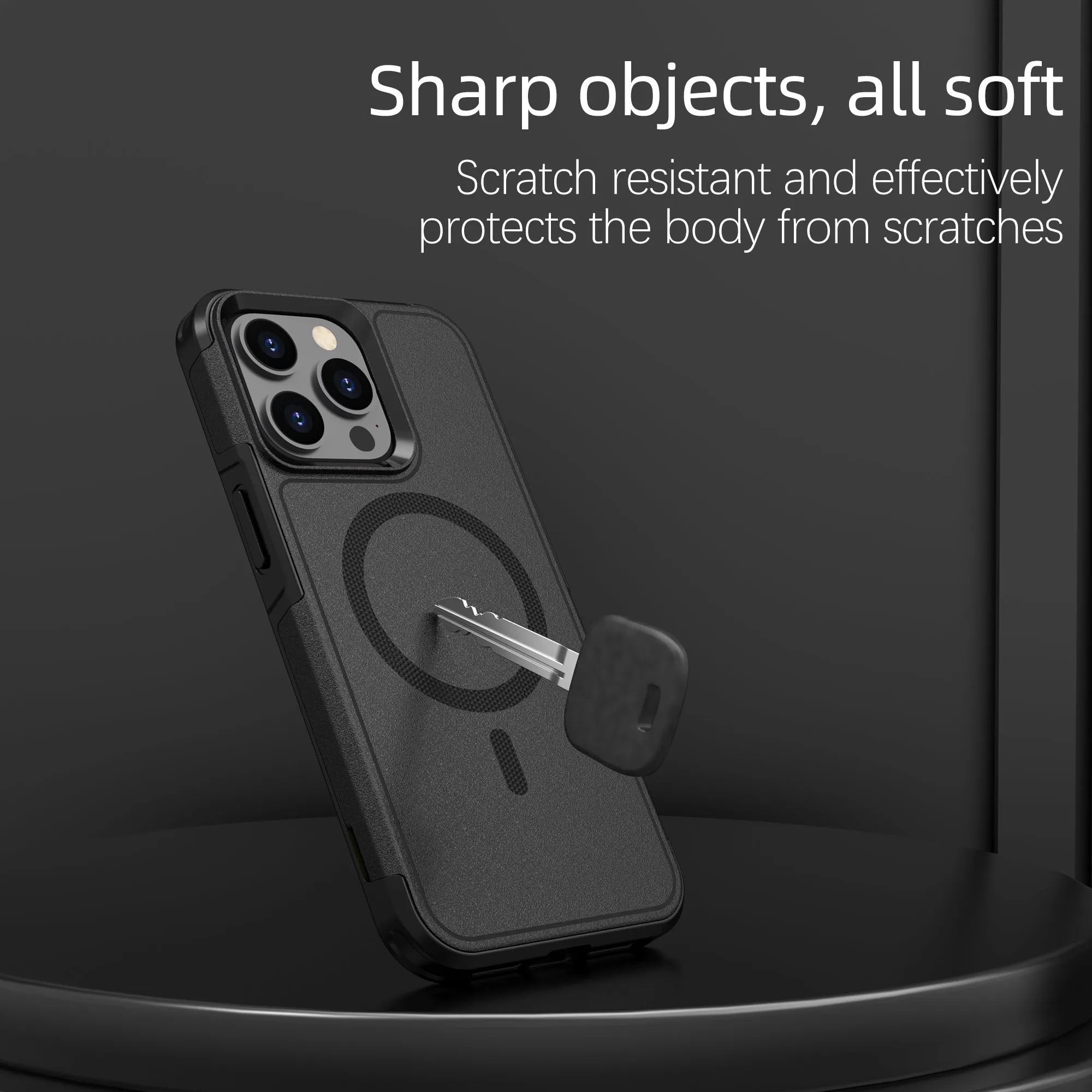 MagSafe Case For Apple iPhone 15 Pro Max Shockproof Heavy Duty Rugged Magnetic Cover - Blue