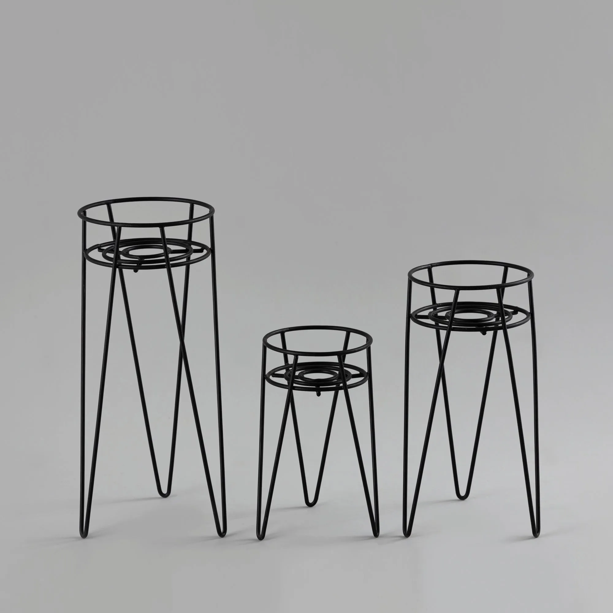 Matte Black Planter stands