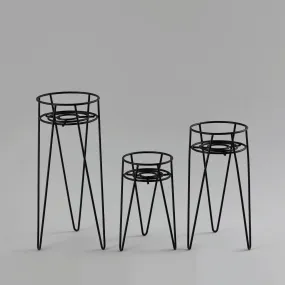 Matte Black Planter stands