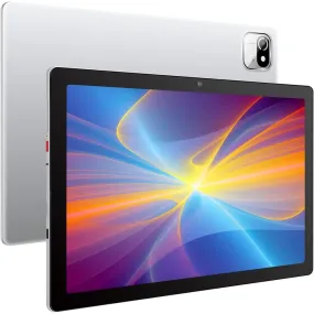 Moderness MB1001 Tablet 10.1 Inch Android 12 OS Quad Core 32GB ROM 1280x800 IPS Display 5000mAh Tablets PC Silver