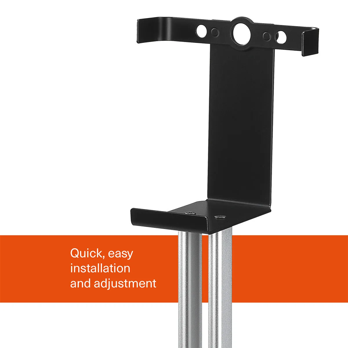 Mountson Premium Fixed-Height Floor Stand for Sonos Five & Play:5 -Each (Black)