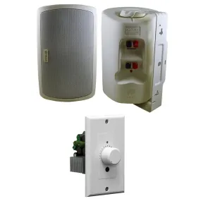 Niles OS5.3SI Stereo Input White Speaker and BTA-250 In-Wall Amplifier