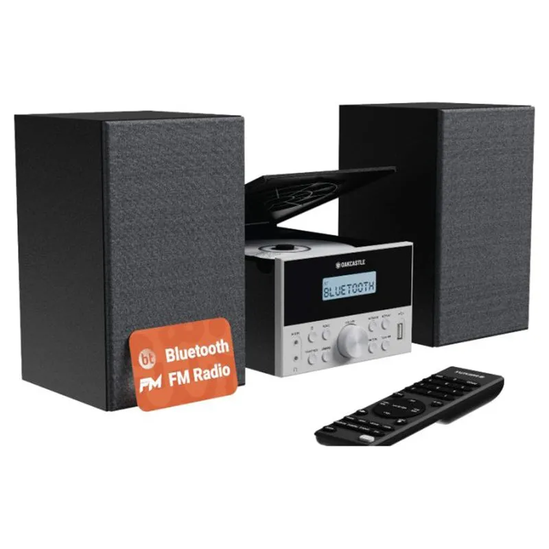 Oakcastle 20W Hi-Fi Stereo System - Black and Silver | 1000002970