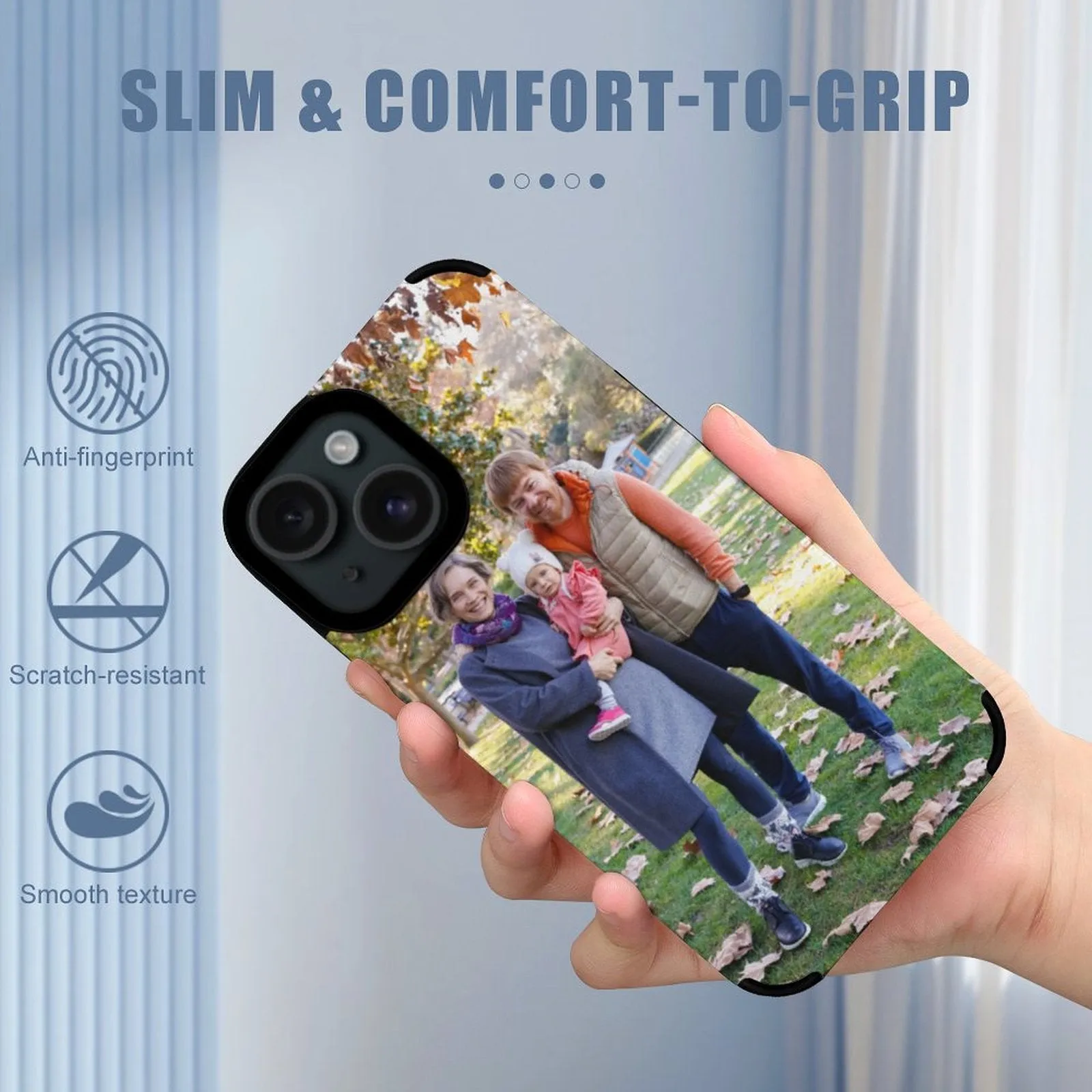 POD Upload Your Photo Custom Printing Design Phone Case for iPhone 15