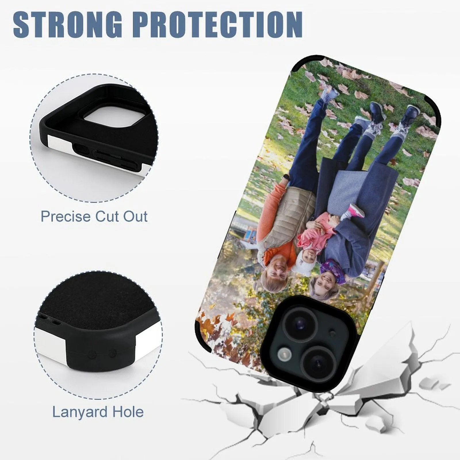 POD Upload Your Photo Custom Printing Design Phone Case for iPhone 15