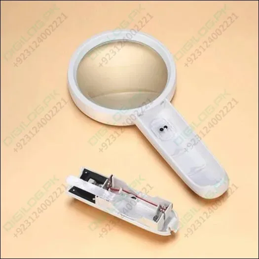 Portable 65mm 4x Handheld Magnifier With High-quality Magnifying Glass Led Lights Mg6b-4
