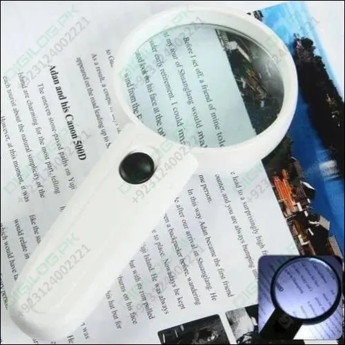 Portable 65mm 4x Handheld Magnifier With High-quality Magnifying Glass Led Lights Mg6b-4
