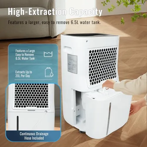 PureMate 20L/Day Portable & Compact Dehumidifier (New)